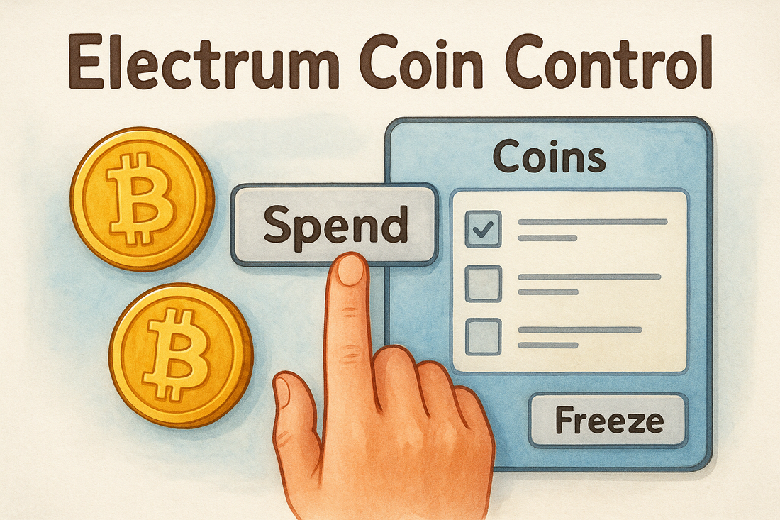 Electrum Coin Control: How To Spend Specific UTXOs Safely