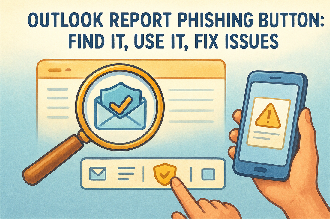Outlook Report Phishing Button: Find It, Use It, Fix Issues