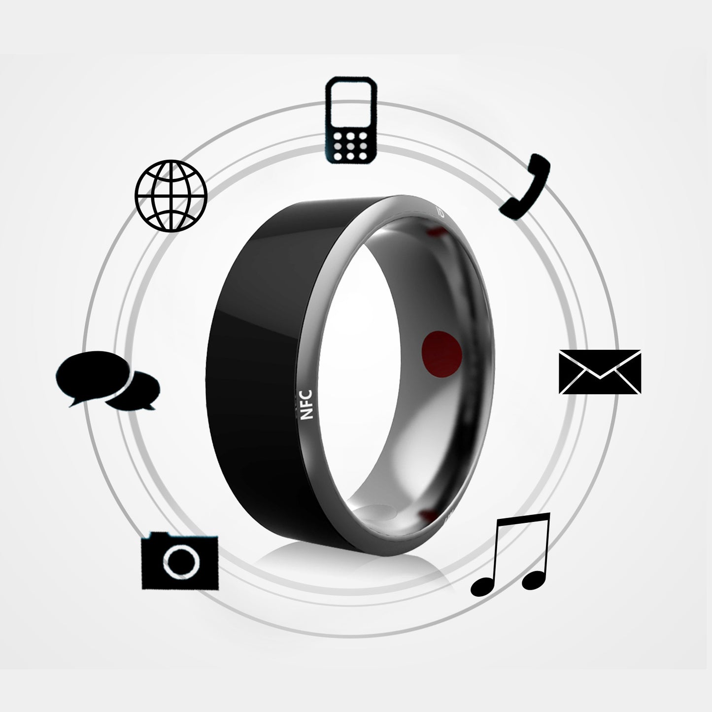 Multifunctional Smart Ring – Sleek, High-Tech Wearable