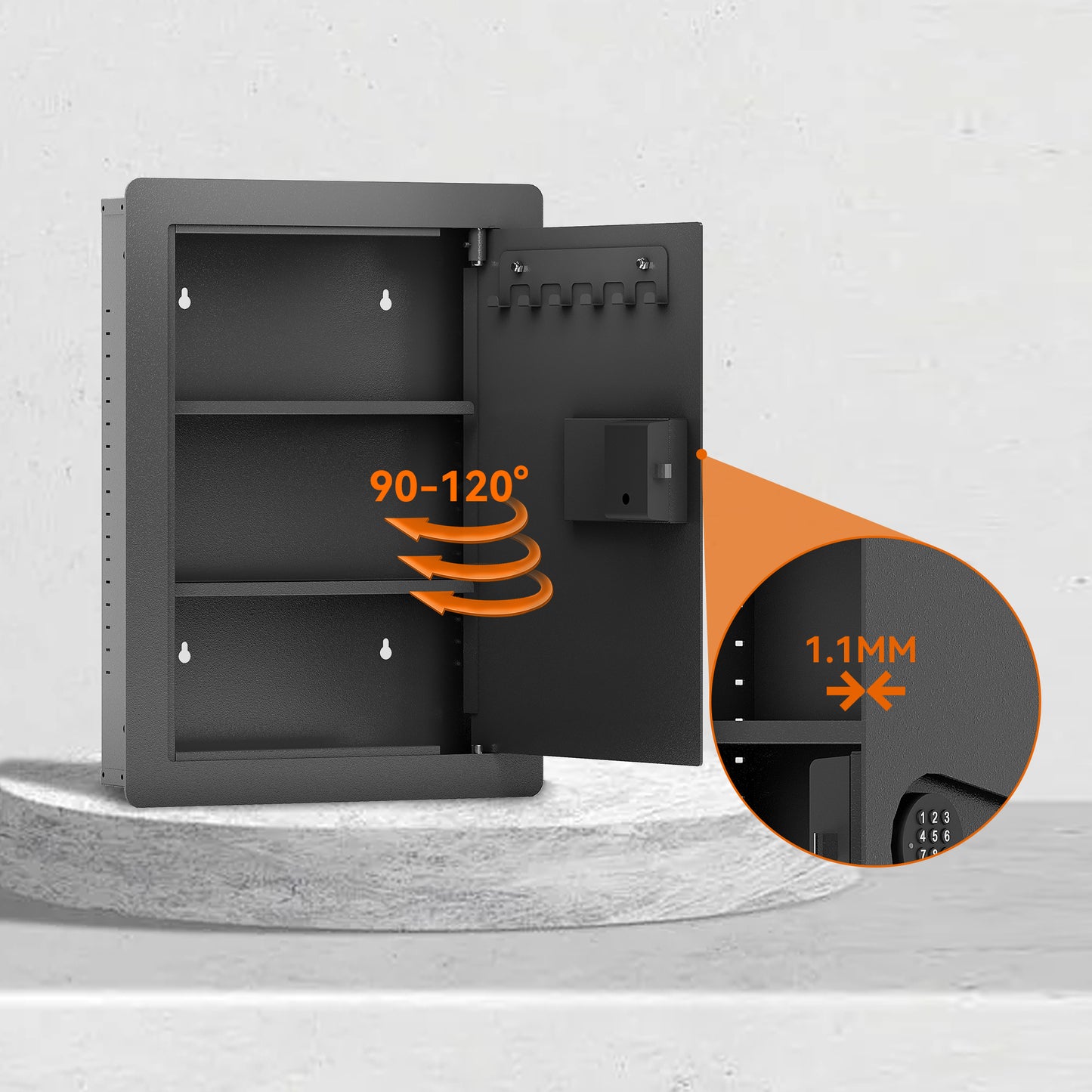 Executive In-Wall Hidden Safe with Digital Keypad