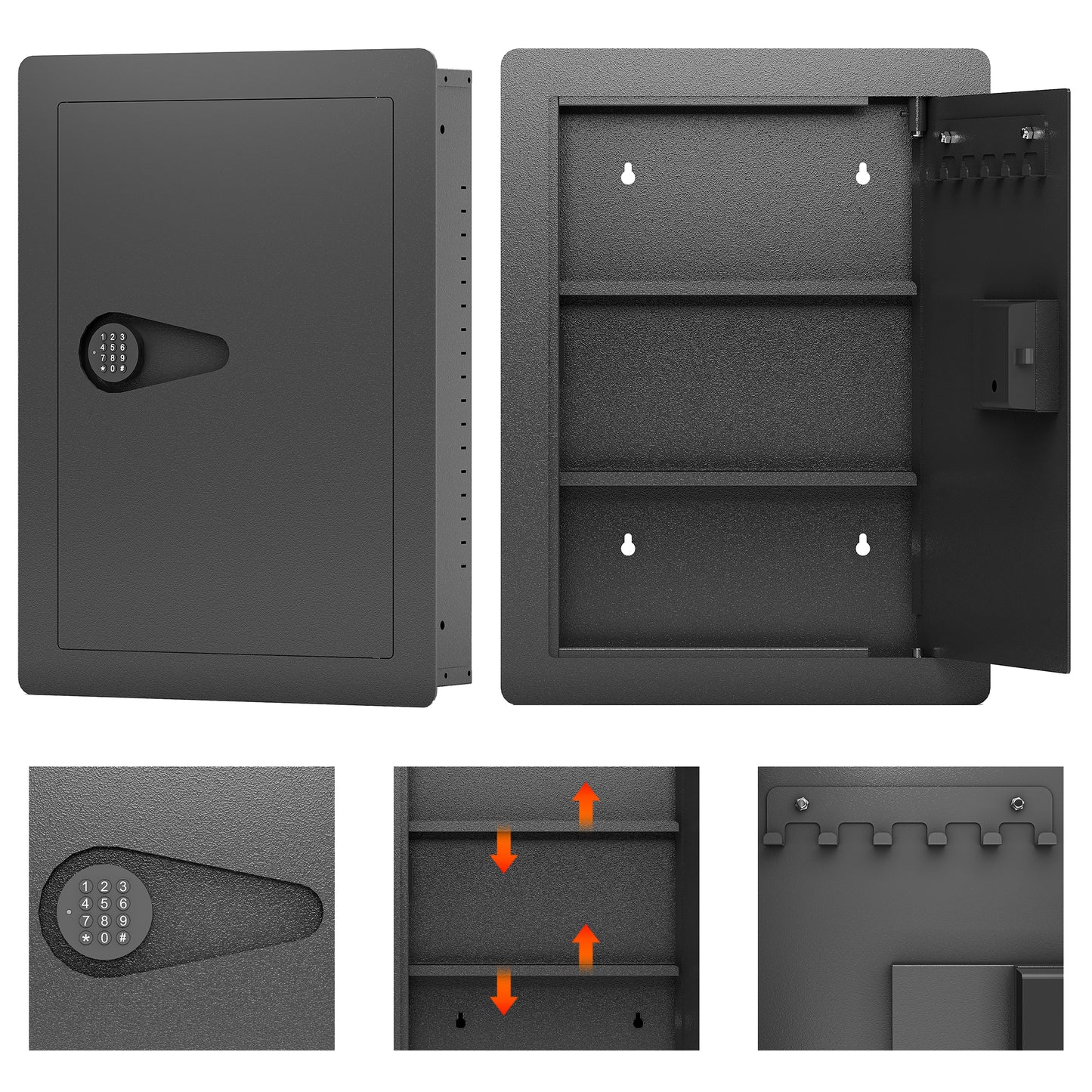 Executive In-Wall Hidden Safe with Digital Keypad