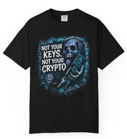Not Your Keys Not Your Crypto T-Shirt