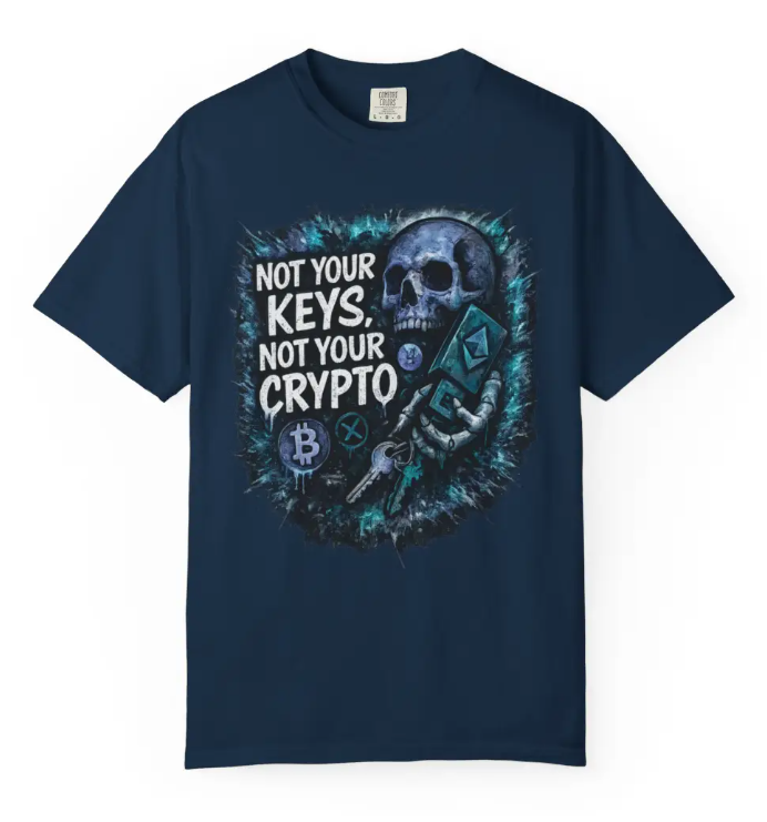 Not Your Keys Not Your Crypto T-Shirt