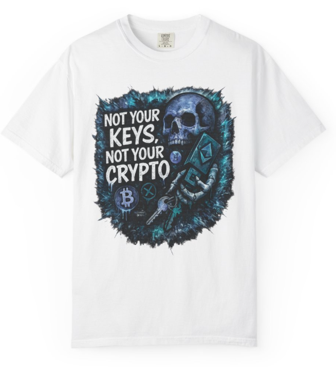 Not Your Keys Not Your Crypto T-Shirt