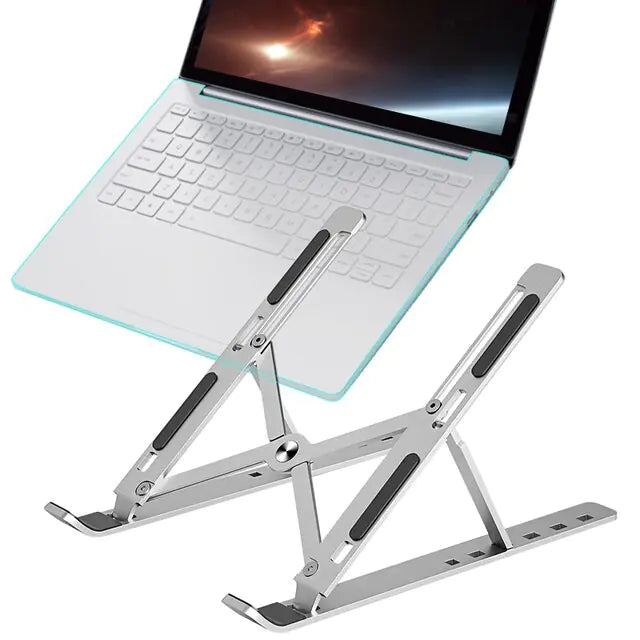 Premium Aluminum Laptop Stand – Lightweight, Adjustable & Portable